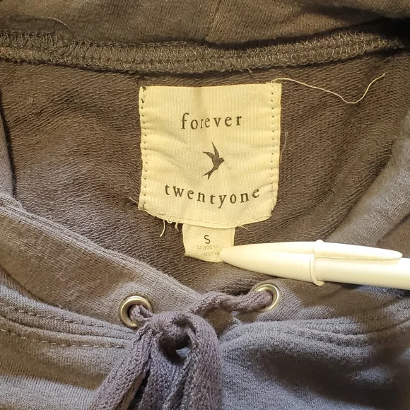 Forever 21 Striped Hoodie - Picture 5 of 6